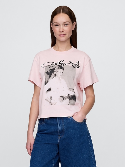 Image number 1 showing, Dolly Parton Relaxed Graphic T-Shirt
