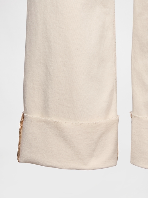 Image number 6 showing, High Rise Stride Wide-Leg Ankle Jeans