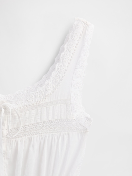 Image number 5 showing, Lace-Trim Peplum Top