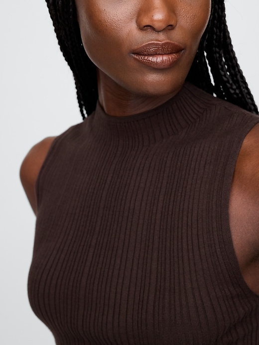 Image number 5 showing, Rib Mockneck Tank Top