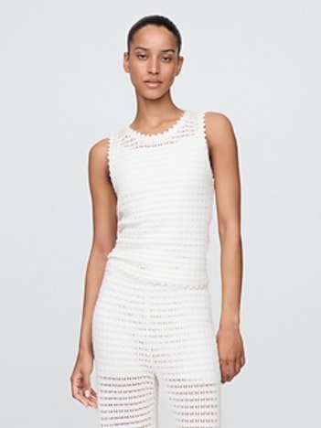 100% Cotton Crochet Tank Top