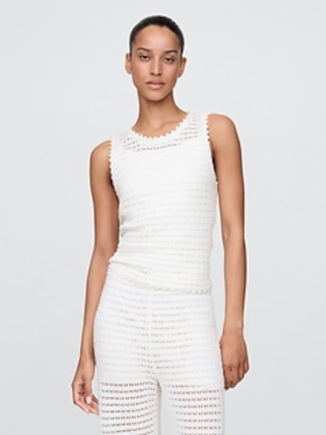 100% Cotton Crochet Tank Top