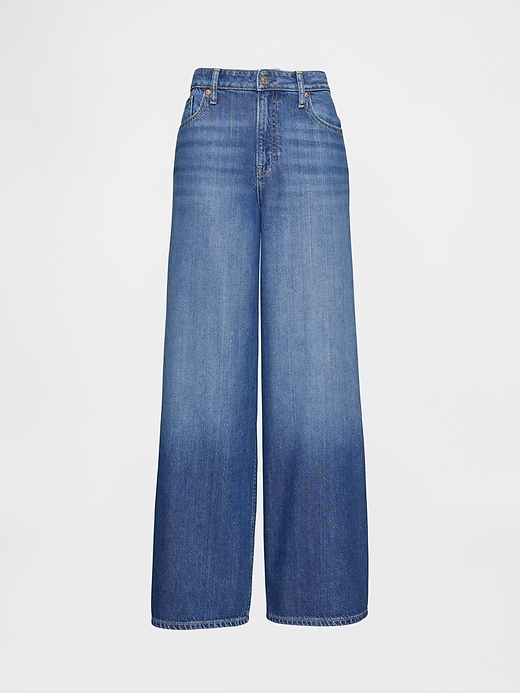 Image number 5 showing, Curvy Mid Rise UltraSoft Baggy Jeans