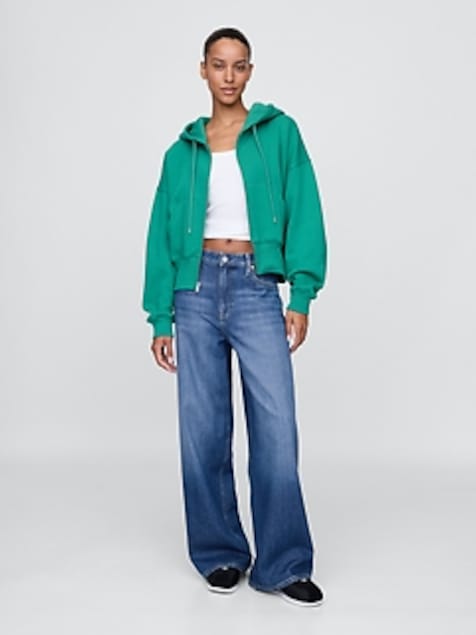 Curvy Mid Rise UltraSoft Baggy Jeans
