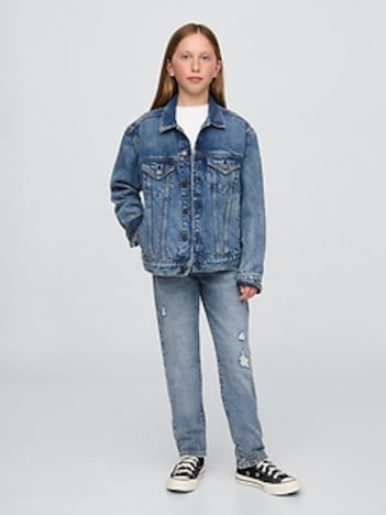 Kids Mid Rise Girlfriend Jeans