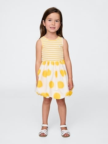 Baby & Toddler Mixed Media Bubble Dress