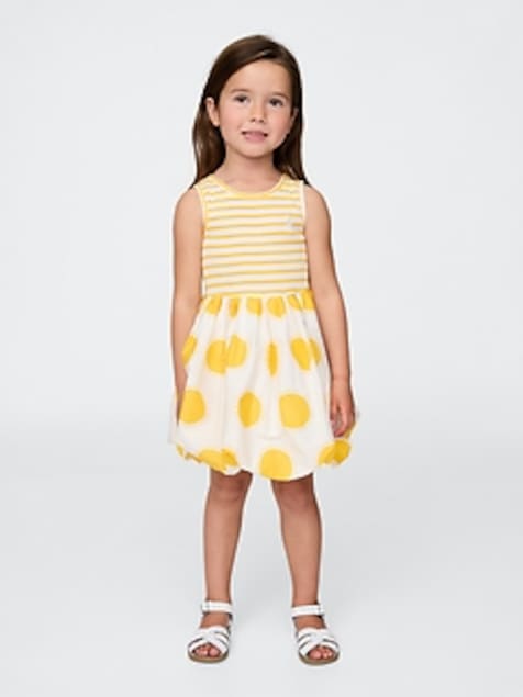 Baby & Toddler Mixed Media Bubble Dress