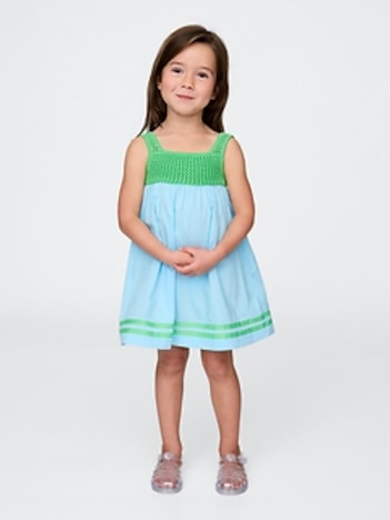 Baby & Toddler Crochet-Yoke Dress