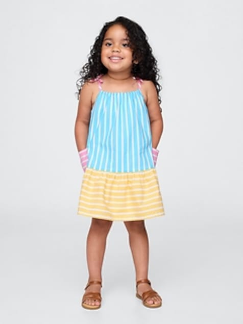 Baby & Toddler Poplin Mixed Stripe Dress