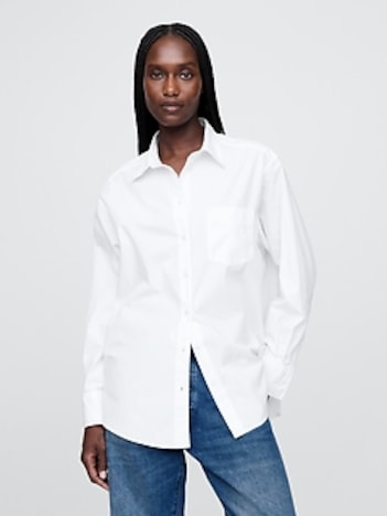 Organic Cotton Poplin Big Shirt