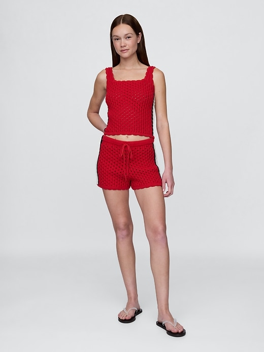 Image number 1 showing, 100% Cotton Crochet Easy Shorts