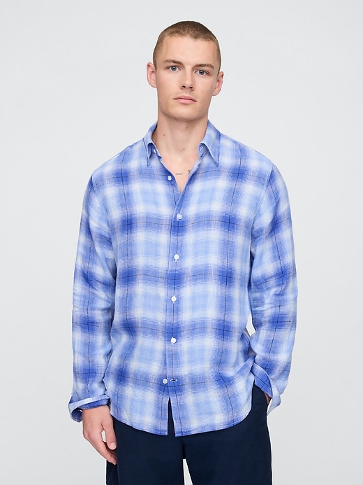 Image number 1 showing, 100% Linen Classic Shirt
