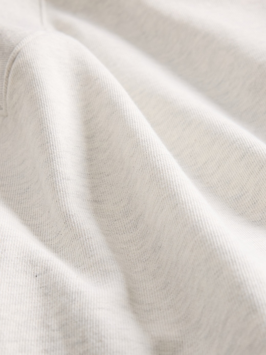 Image number 4 showing, French Terry V-Neck Crop Sweatshirt