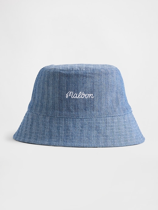 Image number 2 showing, Gap × Malbon Linen-Cotton Reversible Logo Bucket Hat