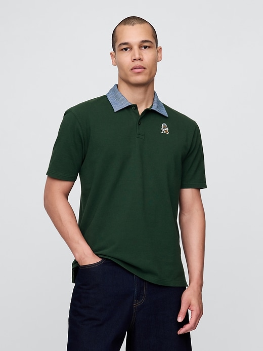 Image number 1 showing, Gap × Malbon Polo Shirt
