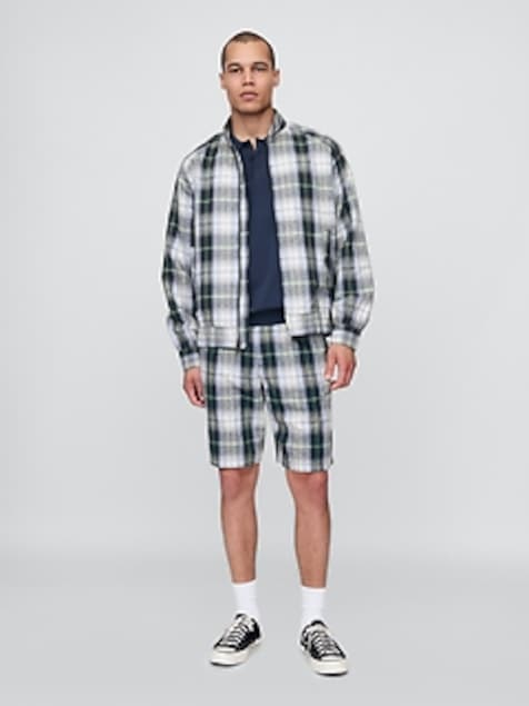 Gap × Malbon 9.5" Pleated Baggy Shorts