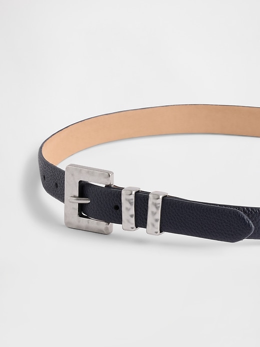 Image number 3 showing, Vegan Pebble Leather Belt