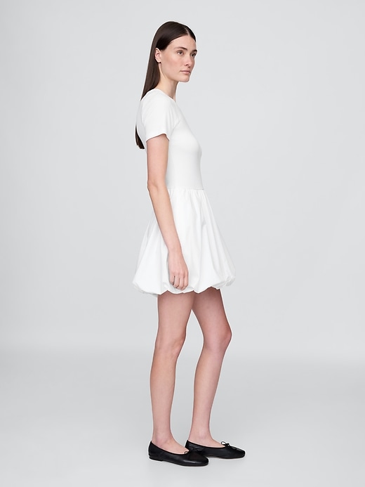 Image number 3 showing, Modern Mixed Media Bubble Mini Dress