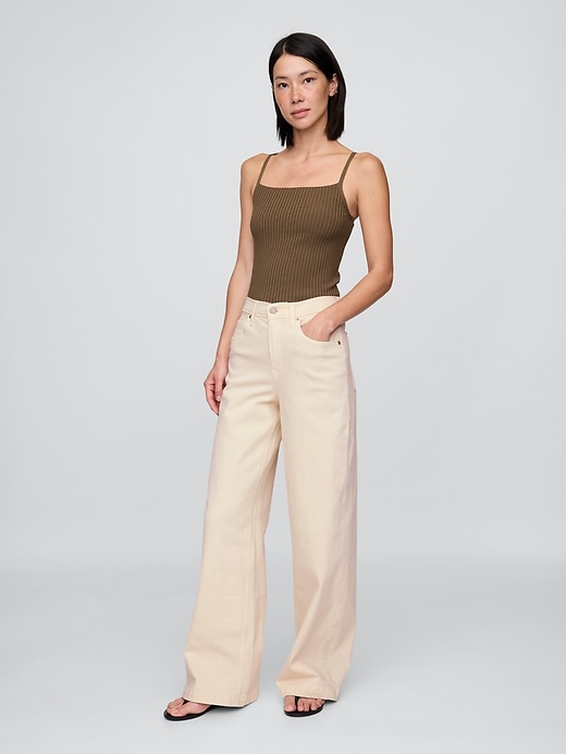 Image number 1 showing, High Rise Stride Wide-Leg Jeans