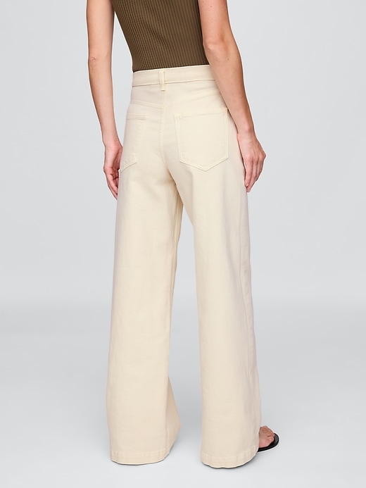 Image number 5 showing, High Rise Stride Wide-Leg Jeans