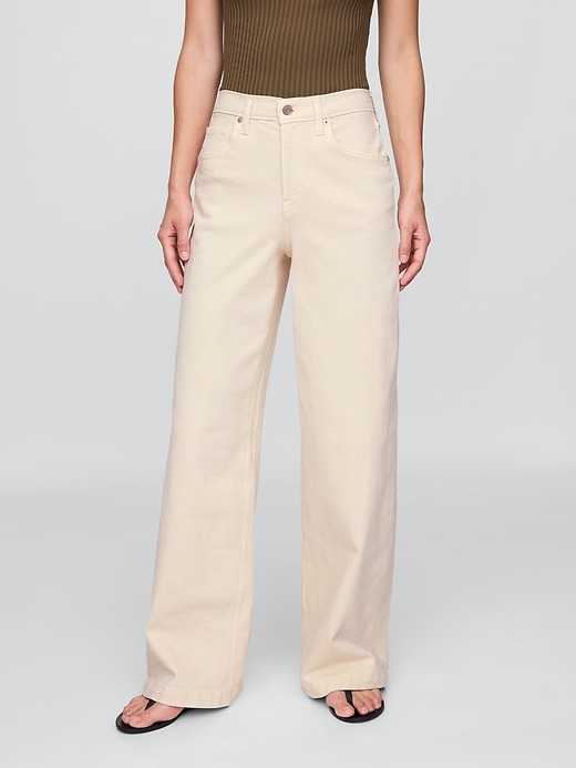 Image number 2 showing, High Rise Stride Wide-Leg Jeans