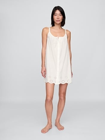 Eyelet Hem PJ Dress
