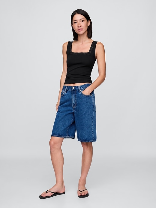 Image number 2 showing, Lace-Trim Tank Top