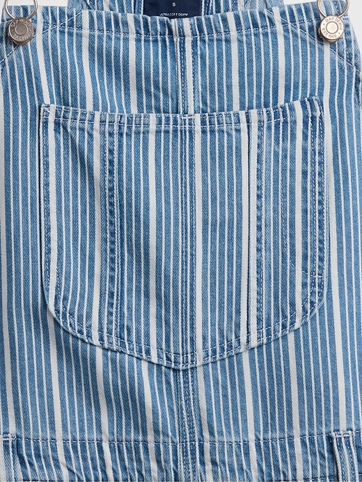 Image number 8 showing, UltraSoft Denim Stripe Shortalls