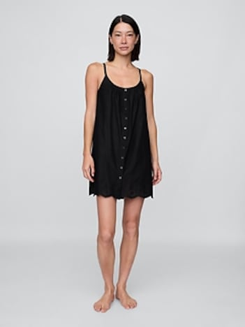 Eyelet Hem PJ Dress