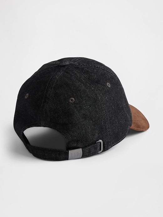 Image number 2 showing, Denim & Corduroy Baseball Hat