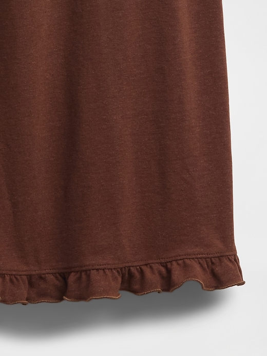 Image number 2 showing, Linen-Blend Ruffle PJ Dress