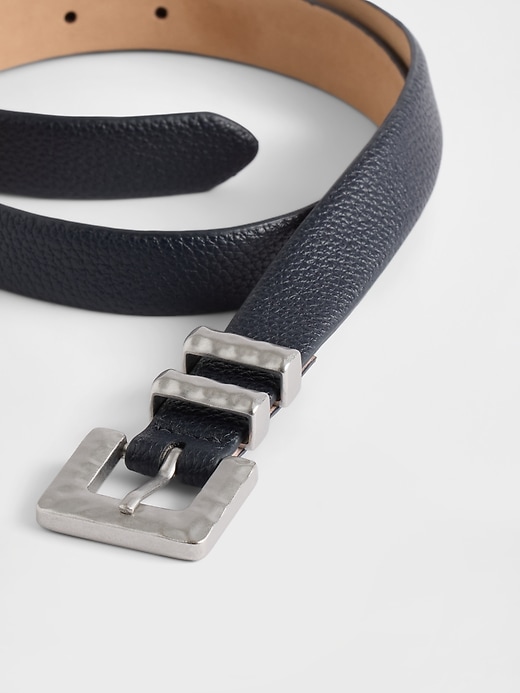 Image number 4 showing, Vegan Pebble Leather Belt