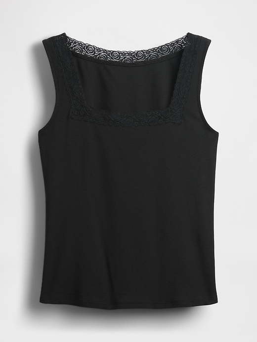 Image number 4 showing, Lace-Trim Tank Top