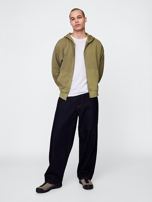 Image number 2 showing, Heavyweight French Terry Oversized Zip Hoodie