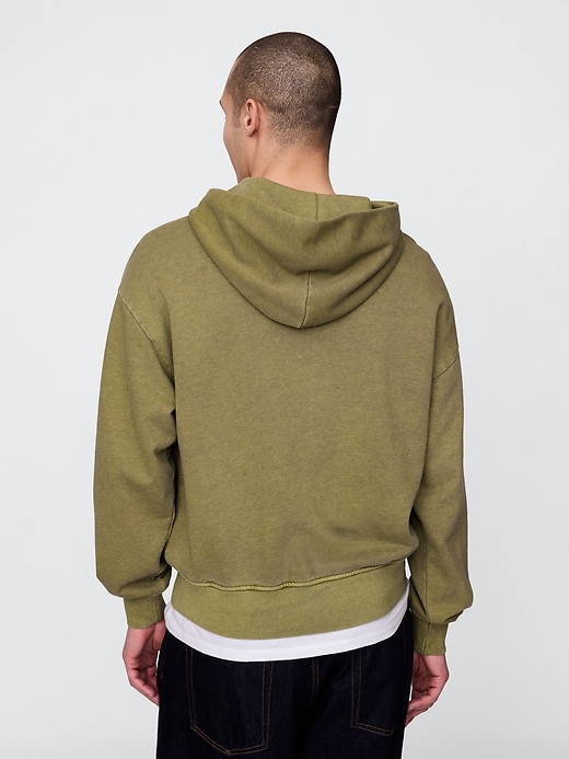 Image number 3 showing, Heavyweight French Terry Oversized Zip Hoodie