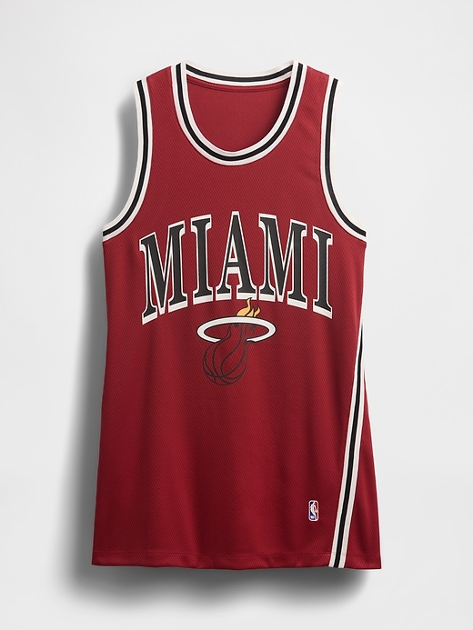 Image number 4 showing, NBA Miami Heat Recycled Jersey Mini Dress