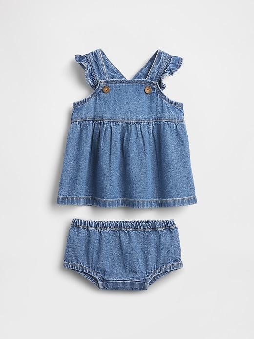 Image number 1 showing, Baby Denim Skirtall Set