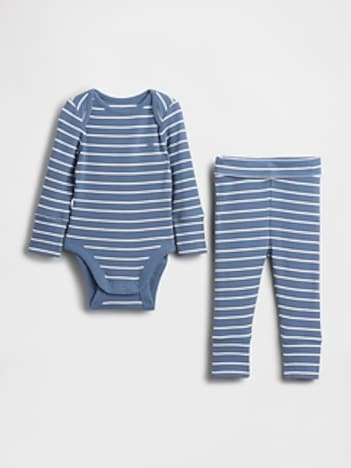 Baby Grow-With-Me TinyRib Outfit Set