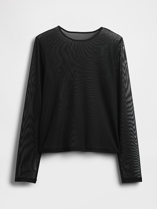 Image number 5 showing, Mesh Crop T-Shirt