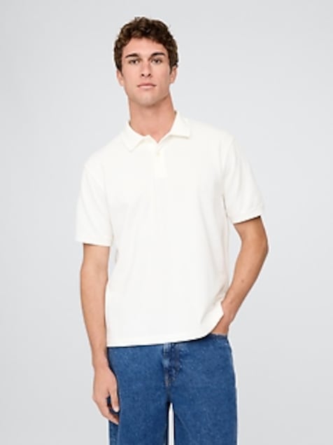Relaxed Pique Polo Shirt