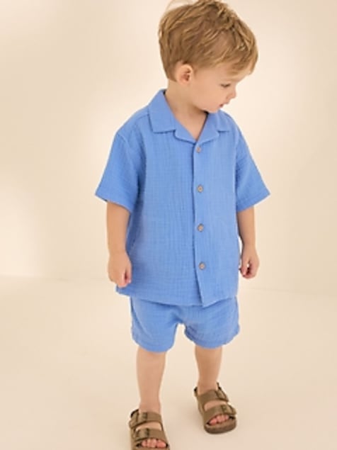 NEXT Toddler Gauze Shirt & Shorts Set