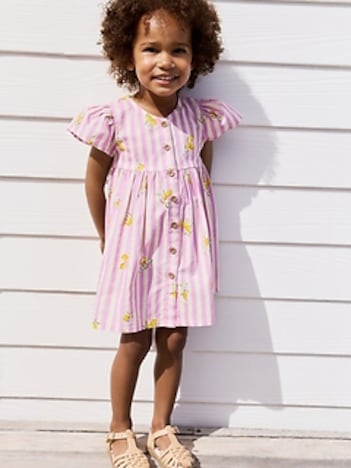 NEXT Toddler Stripe Button-Down Dress