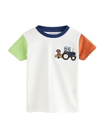 NEXT Toddler Colorblock Farm Graphic T-Shirt