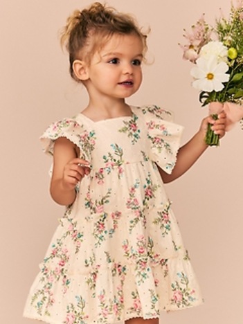 NEXT Toddler Floral Eyelet Dress