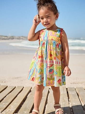 NEXT Toddler Fruit Postcard Dress
