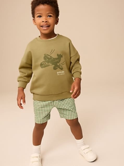 NEXT Toddler Graphic Sweatshirt & Shorts Set