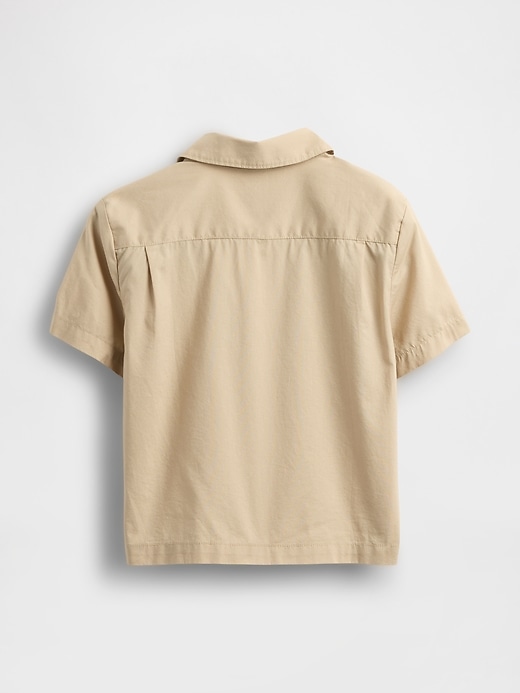 Image number 3 showing, Baby & Toddler Organic Cotton Poplin Cabana Shirt