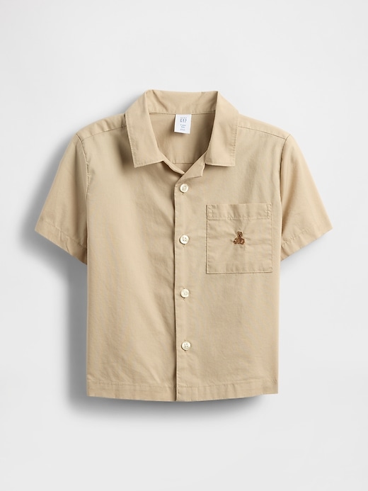 Image number 2 showing, Baby & Toddler Organic Cotton Poplin Cabana Shirt