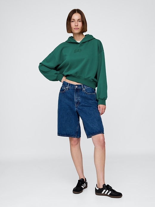 Image number 2 showing, VintageSoft Crop Logo Hoodie