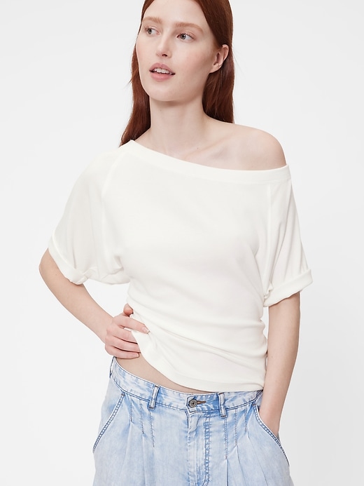 Image number 5 showing, GapStudio Modern Off-Shoulder Top